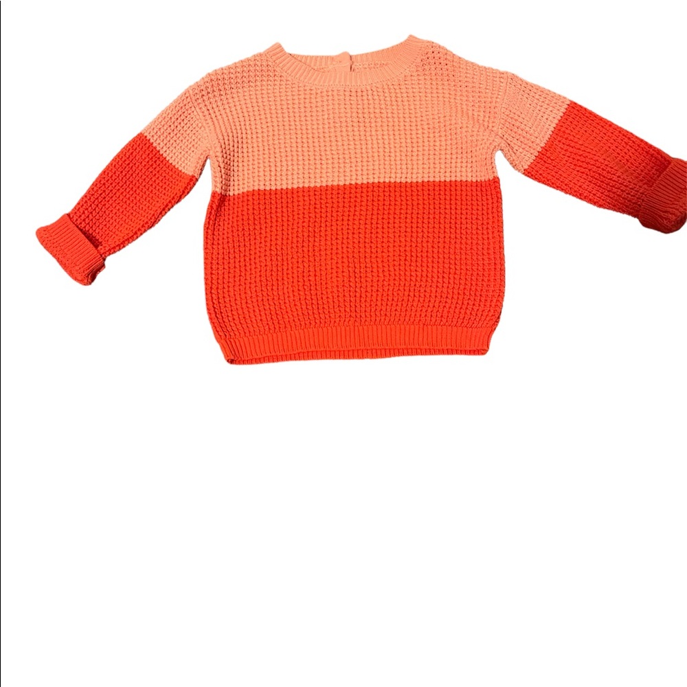 NWT Gymboree pink color block sweater